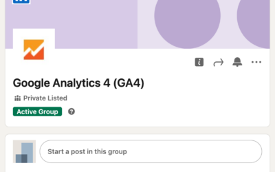 LinkedIn Google Analytics 4 Group